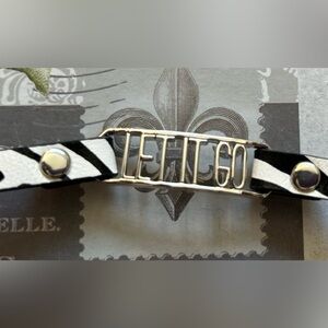 Origami Owl Zebra LET IT GO Bracelet - NEW